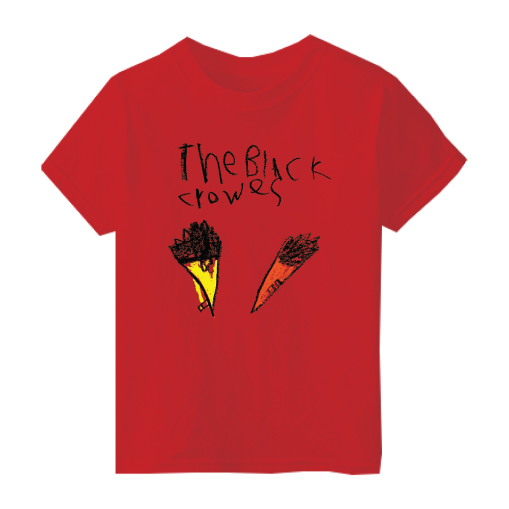 Crayon Crowes Red Kid's T-Shirt