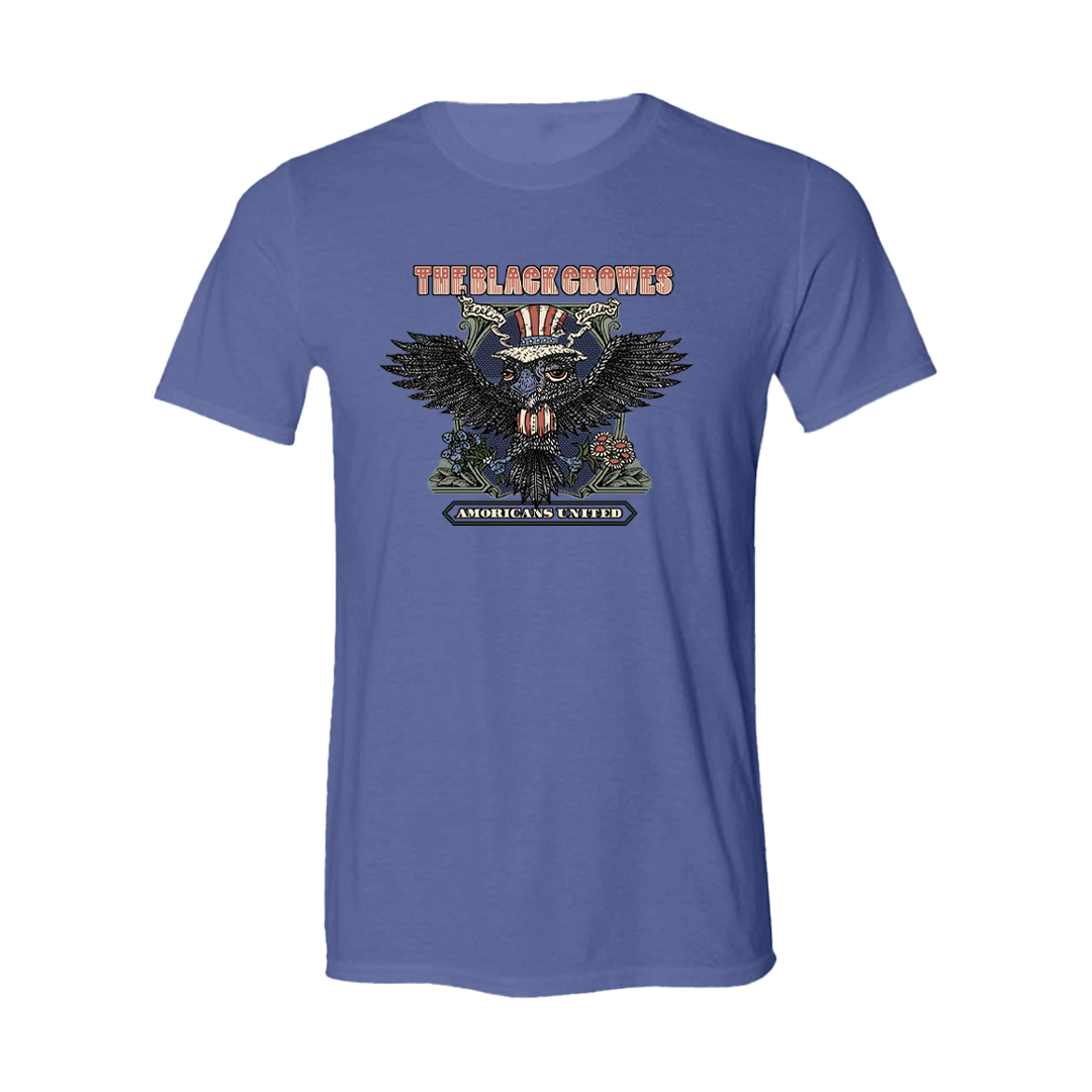 Amoricans United Blue T-Shirt Front