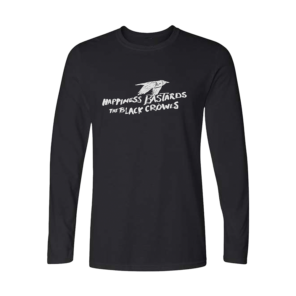 Happiness Bastards Black Longsleeve Shirt Front