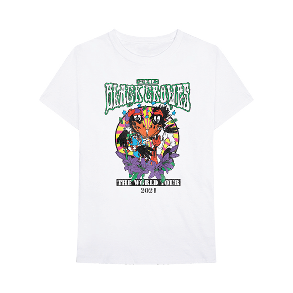 Crowes Circle Tour Dates White T-Shirt