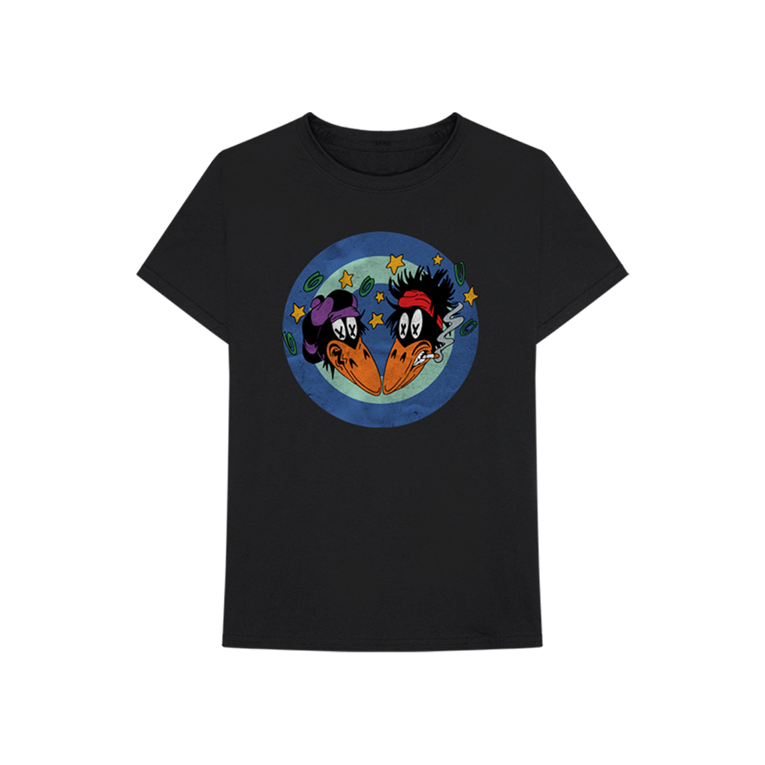 The Black Crowes World Tour 2022 Dates Black T-Shirt Front