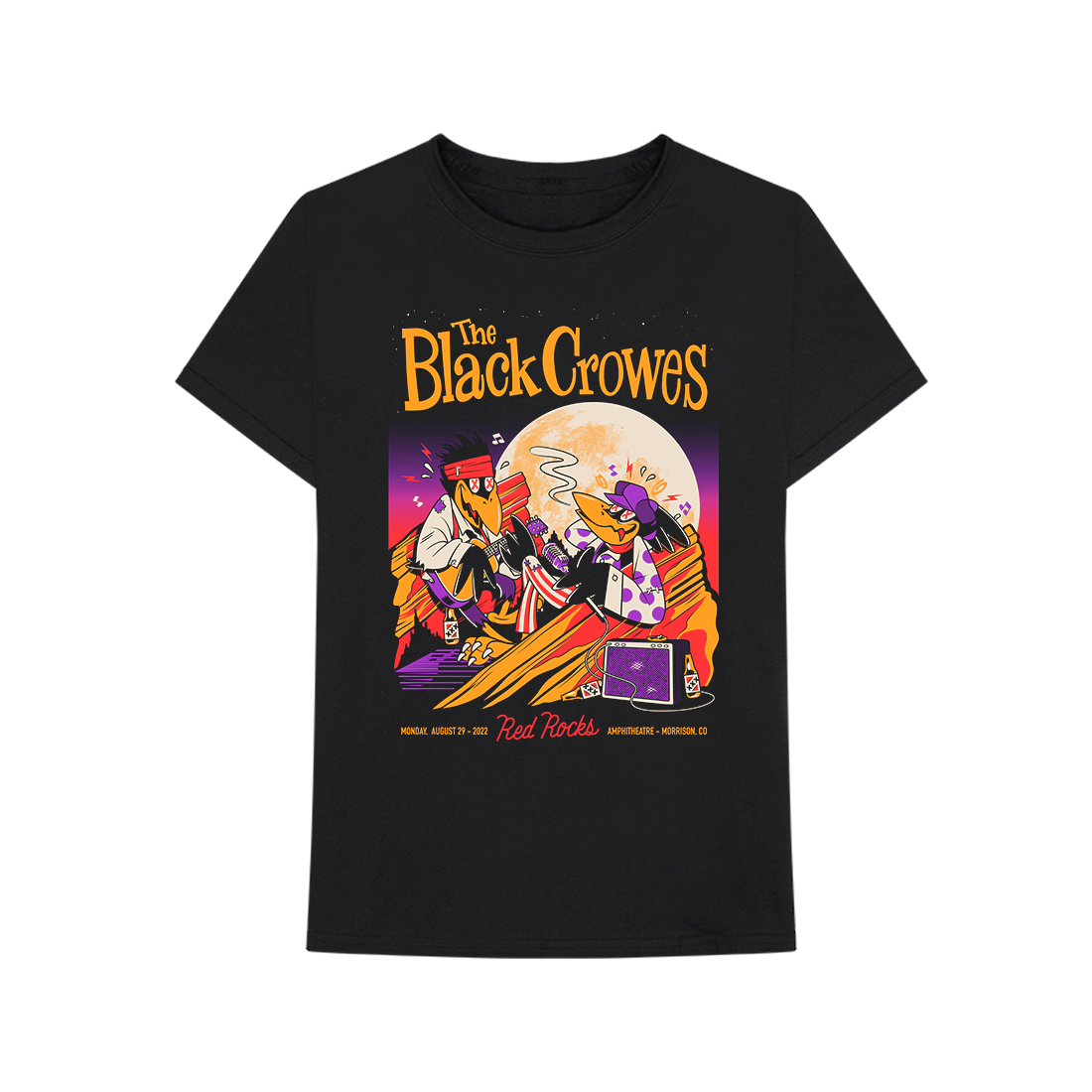 The Black Crowes World Tour 2022 Red Rocks T-Shirt