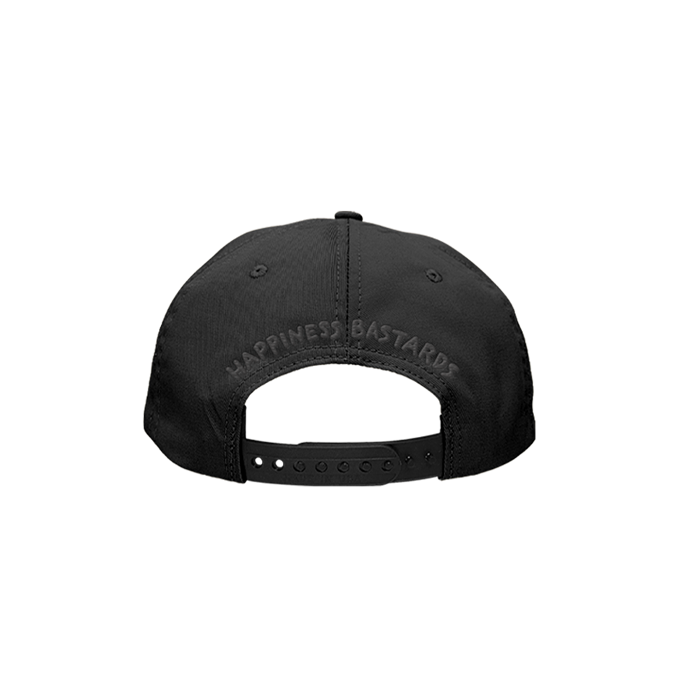 Happiness Bastards Black on Black Hat Back 