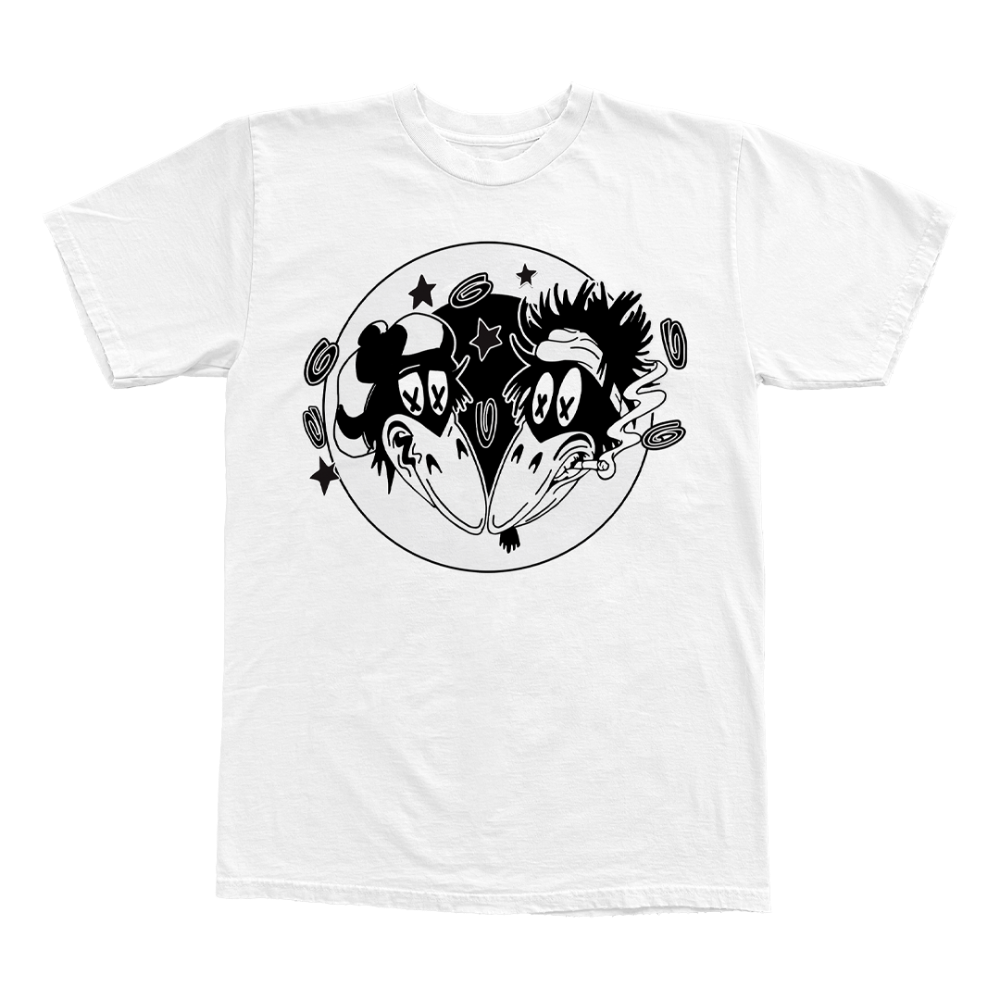 Happiness Bastards The Reprise 2024 White T-Shirt Front